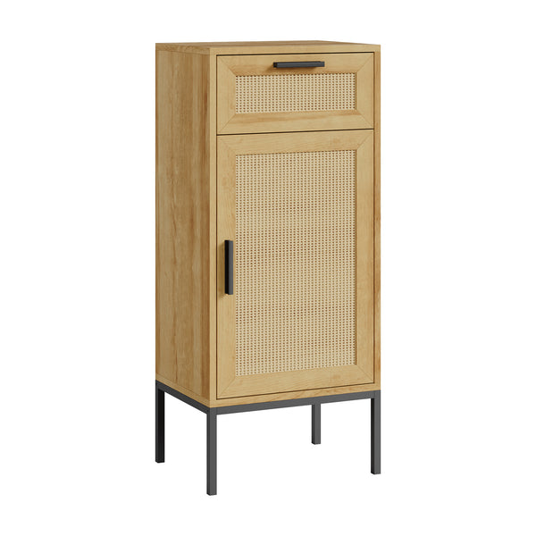 Badrumsskåp Marhasa 92x40x30 cm Eklook/Svart [en.casa]