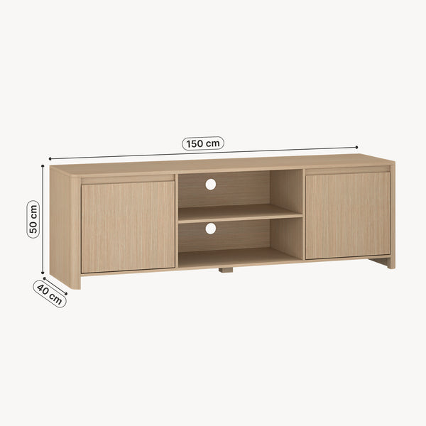 TV-bänk Takranmaa 150x40x50 cm eklook [en.casa]