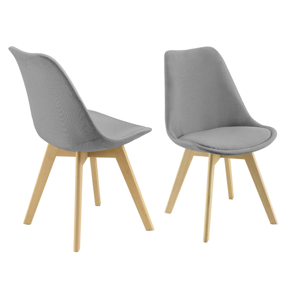 Matstol Frederikstad set om 2 bok textil [en.casa] välj modell