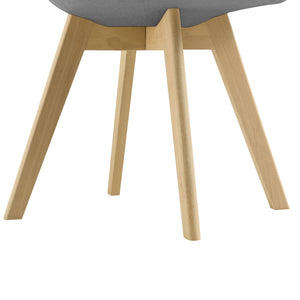 Matstol Frederikstad set om 2 bok textil [en.casa] välj modell