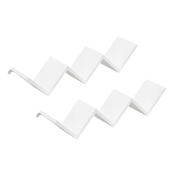 Vägghylla Askim set om 2 W form 71,5x15x14cm [en.casa] välj modell
