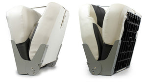 [pro.tec]® Fällbar båtstol-set 2-i flera färger-42,5x41x50cm