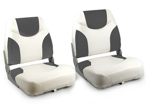 [pro.tec]® Fällbar båtstol-set 2-i flera färger-42,5x41x50cm