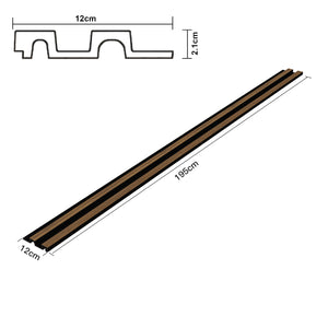 3D-väggpanel Blaricum Set 195x12 cm Eklook [NYTT.TRÄ]