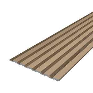 3D-väggpanel Borger Set 195x30 cm ljus eklook [NEU.HOLZ]