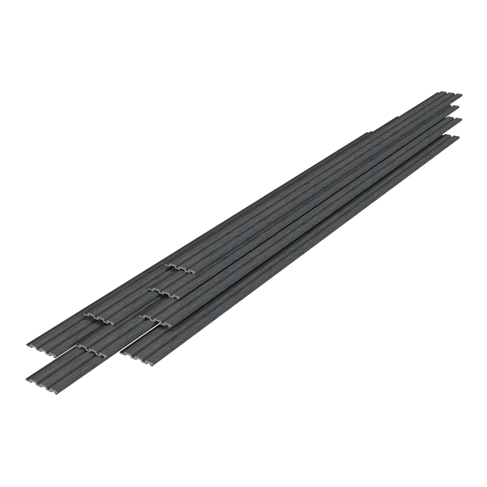 3D-väggpanel Brunssum Set 195x12,2 cm Marmorgrå [NYTT.TRÄ]