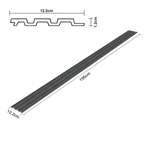 3D-väggpanel Brunssum Set 195x12,2 cm Marmorgrå [NYTT.TRÄ]