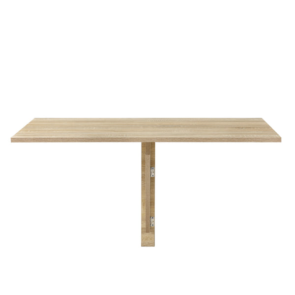 [en.casa]® Väggmonterat klaffbord-Sonoma ekfärgad-100x60x58cm