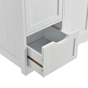[en.casa]® Badrumsskåp-81x55x30cm-vit