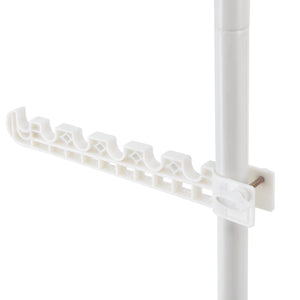 Teleskop klädhängare justerbar 110-305x30cm vit [en.casa]