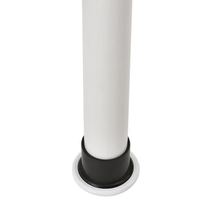 Teleskopisk växtställ 110-305 cm metall vit [en.casa]