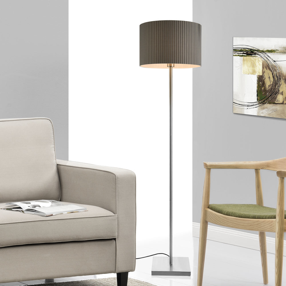 Golvlampa Coimbra 151 cm 1xE27 Metall Grå lux.pro - premiumXL