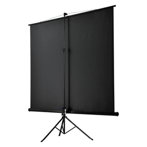 Projektorduk Projektorskärm med stativ (2 ) 113 tum/287 cm 2 HD/3D PVC beläggning Gain 1,1 mittriangel [in.tec]