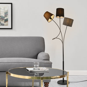 Golvlampa Treviso 146cm metall textil [lux.pro]