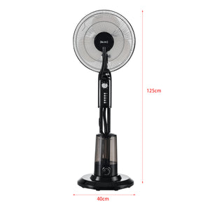 Dimfläkt 125x40x40cm 3 fläkthastigheter fuktfunktion med timer oscillerande funktion [in.tec]
