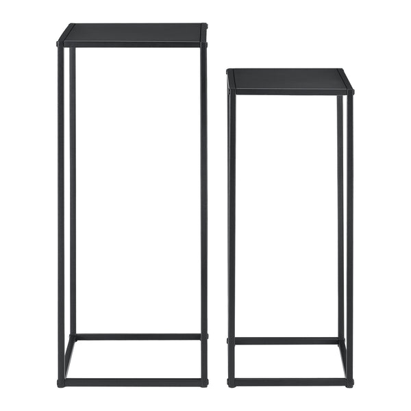 Soffbord/Sidobord Ulf set om 2 svart [en.casa]