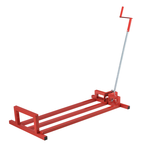 Hopfällbar motorkran stål max. belastning 400 kg röd [pro.tec]