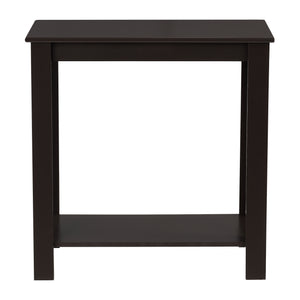 Soffbord Chur med hylla 61,3x60x30cm kaffefärgad [en.casa]