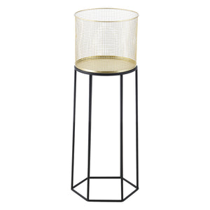 Växtställ Merelbeke set om 2 med krukor [en.casa]