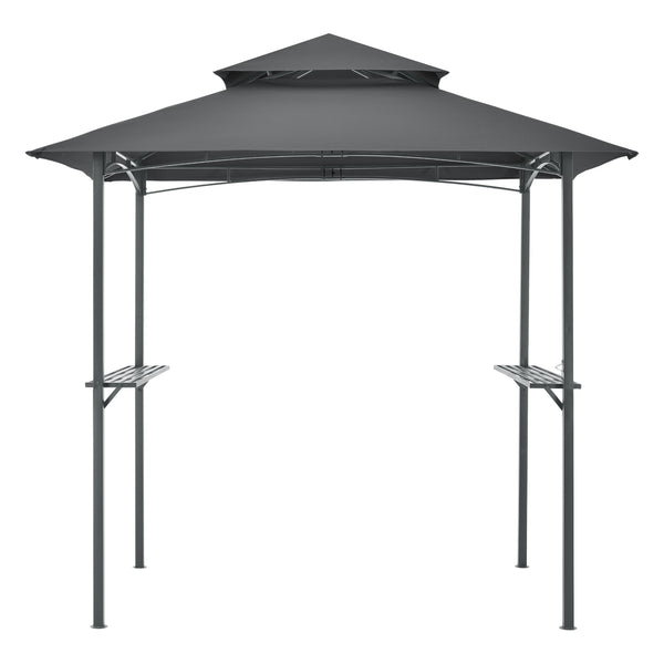 BBQ paviljong Parga grillpaviljong mörkgrå [en.casa]