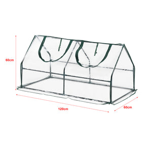 Växthus Laubach 120x60x60 cm [en.casa]
