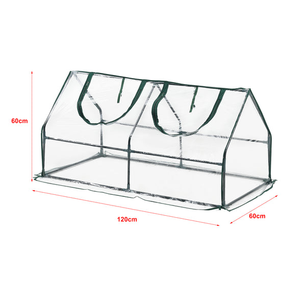 Växthus Laubach 120x60x60 cm [en.casa]