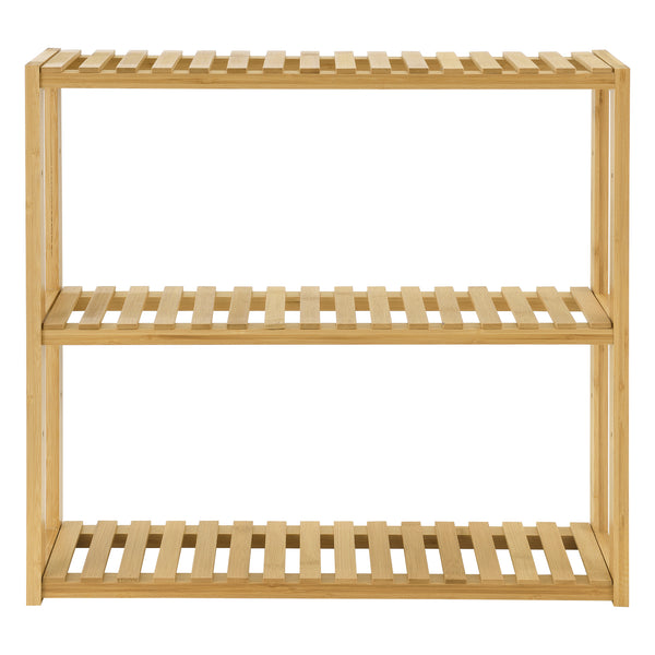 Hylla Örnsköldsvik 60x15x54cm bambu [en.casa]®