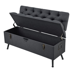 Sittbänk Malmöhus med förvaring 110x48x75cm [en.casa]