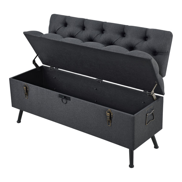 Sittbänk Malmöhus med förvaring 110x48x75cm [en.casa]
