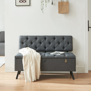 Sittbänk Malmöhus med förvaring 110x48x75cm [en.casa]
