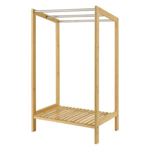 Handdukshållare Kautokeino 61x31x85 cm bambu [en.casa]