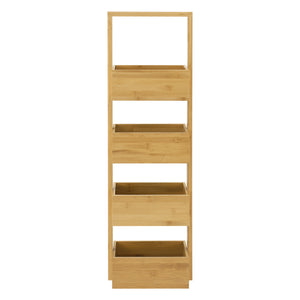 Badrumshylla Bardu 28x16x88 cm bambu [en.casa]