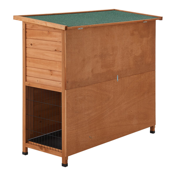 Kaninbur Falkenau Smådjursinhägnad 104x122x50cm Tallträ [en.casa]