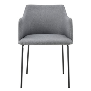 Stoppad fåtölj Krakau set om 2 mörkgrå [en.casa] 