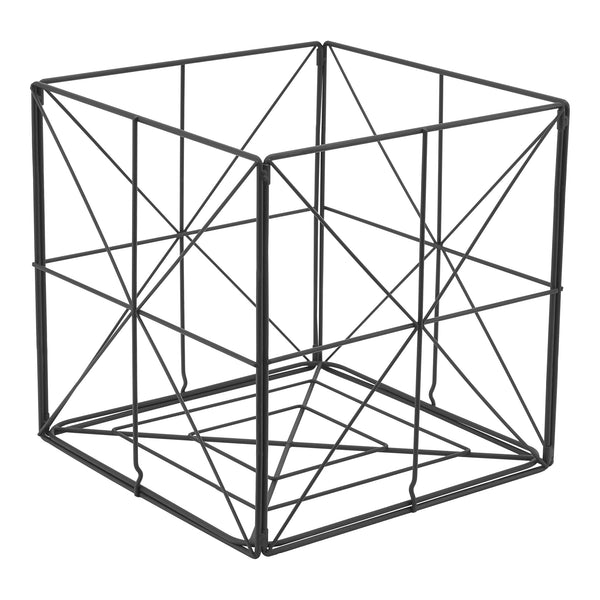 Tidningsställ Temse 40x40x40 cm metall [en.casa]