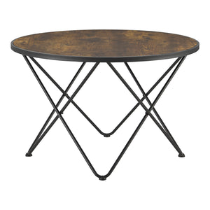 Soffbord Goskamark Ø80x50 cm stål [en.casa]