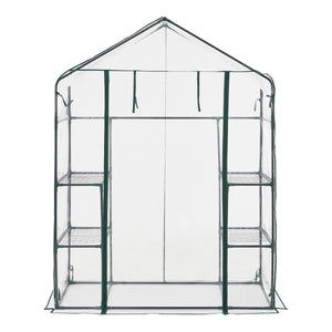 Växthus Hoorn 140x73x195 cm [en.casa]