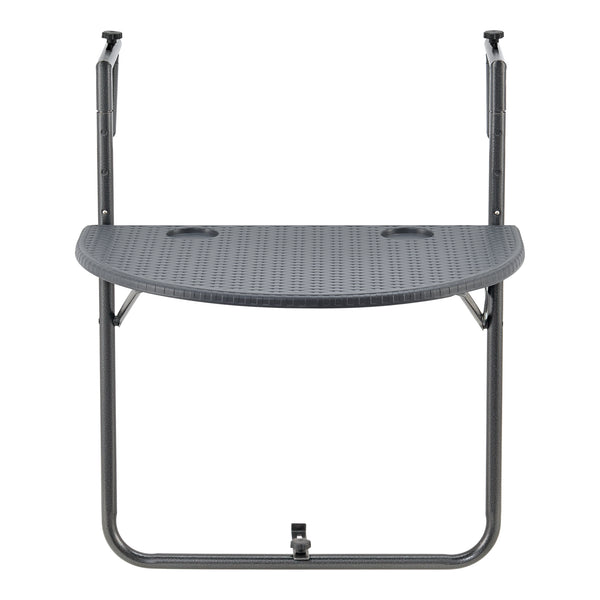 Hängande balkongbord Cicala hopfällbart 83,5x60x64 cm [en.casa]