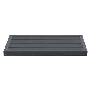 Golv till utedusch Nürtingen WPC 101x63x5,5 cm mörkgrå [en.casa] 