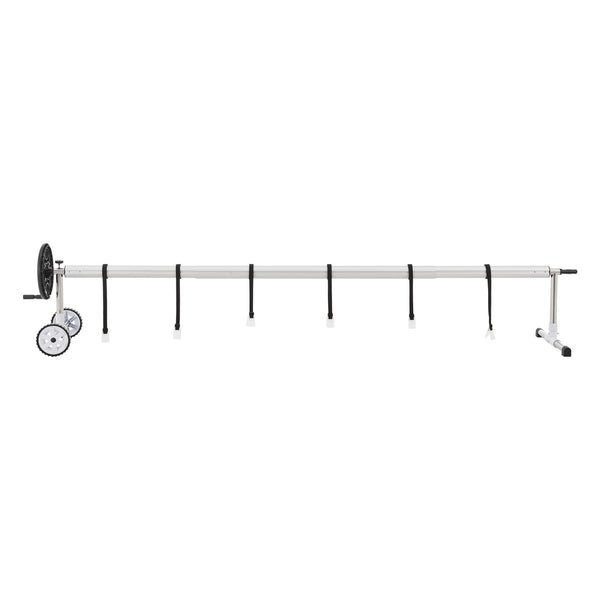 Poolupprullningsanordning Amorgo med hjul i aluminium [en.casa]