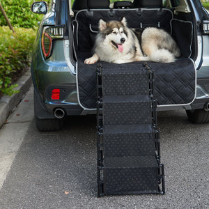 Colchester 4-stegs hundtrappa upp till 55 kg metall/polyester [en.casa]