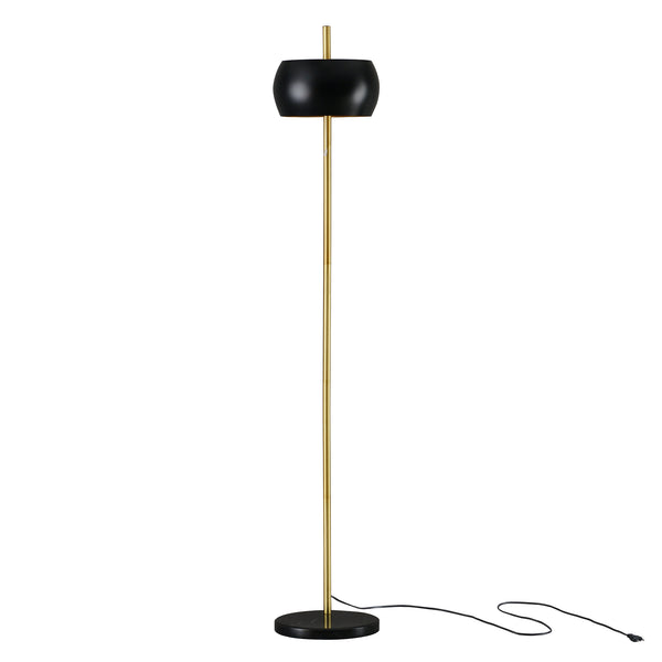 Golvlampa Luton metall marmor 171xØ30 cm [lux.pro] 