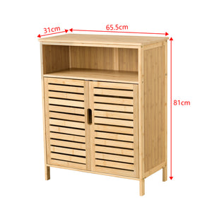 Badrumsskåp Eslöv bambu 81x65,5x31 cm [en.casa] 