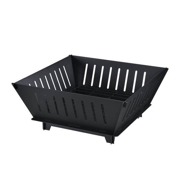 Eldfat Fedje eldstad 25x55x55 cm metall svart [casa.pro] 