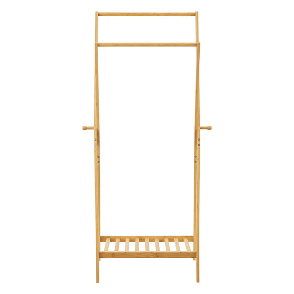 Klädhängare Keitele 150 x 60 x 42 cm bambu natur [en.casa] 