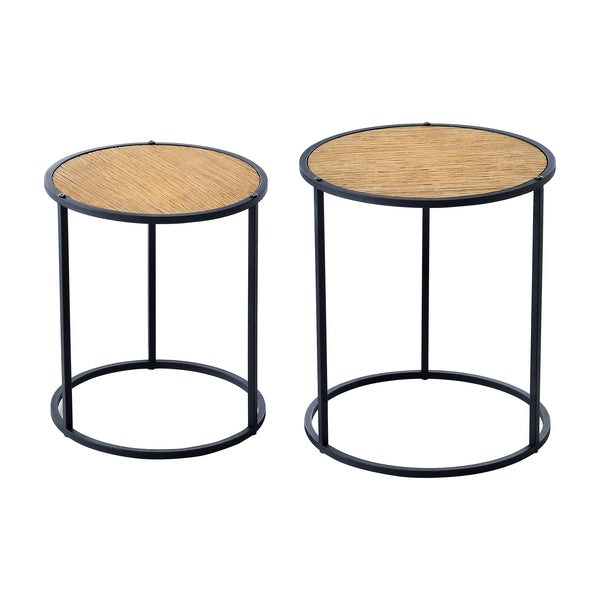 Soffbord set Moriusaq metall [en.casa]