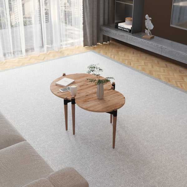 Soffbord Kristinestad med 2 bordsskivor natur [en.casa]