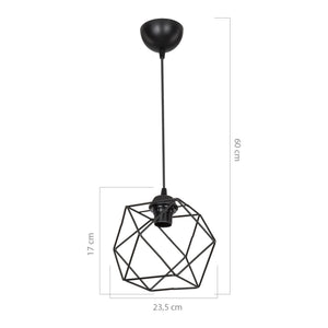 Pendellampa Brentwood E27 metall svart [lux.pro]