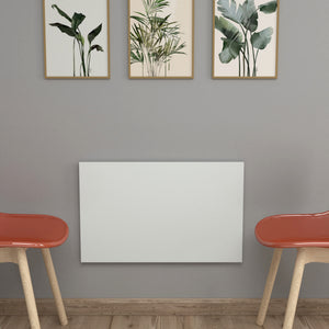Klepp hopfällbart väggbord 72x45cm vit [en.casa] 