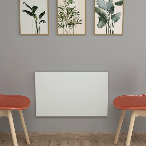 Klepp hopfällbart väggbord 72x45cm vit [en.casa] 